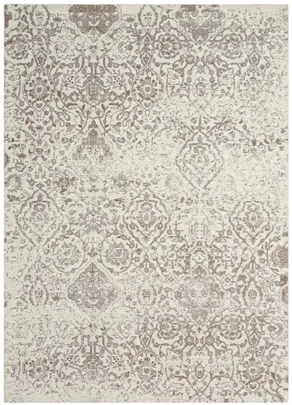 Damask Ivory 5 x 7 Rug