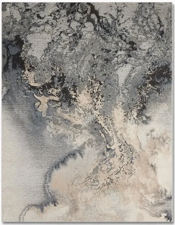 Watercolor Grey 8 x 10 Rug