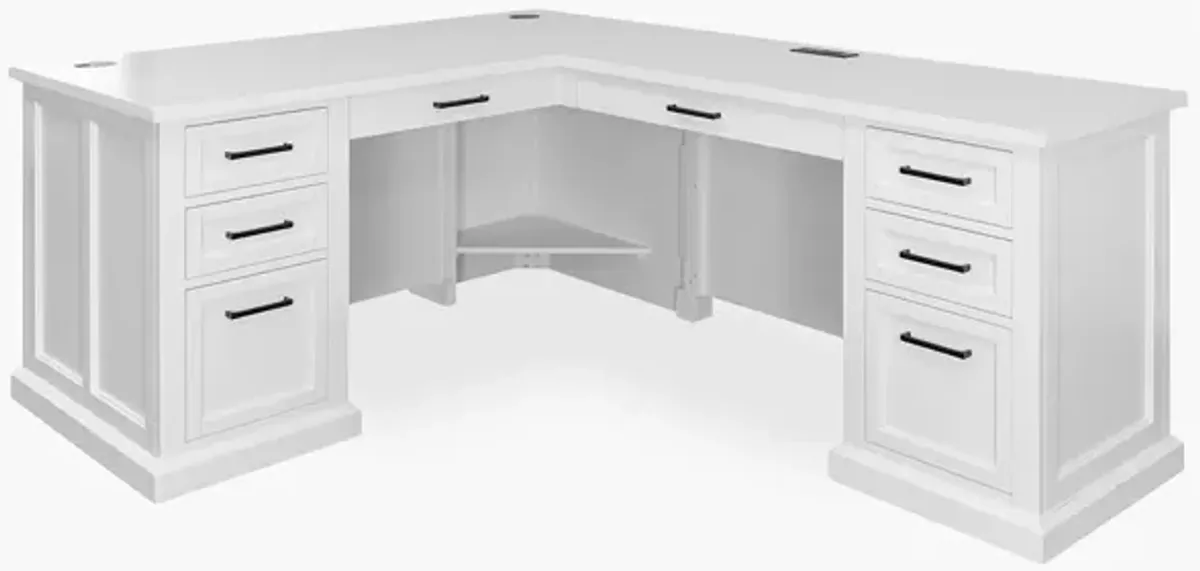 Abby 2 PC L Shape Desk