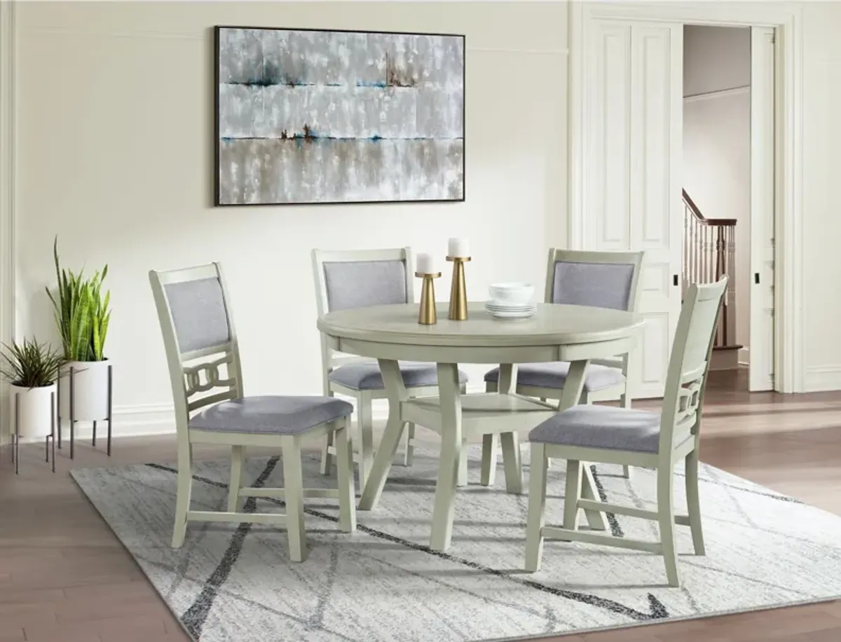 Albert Pub White 5 Piece Counter Height Set