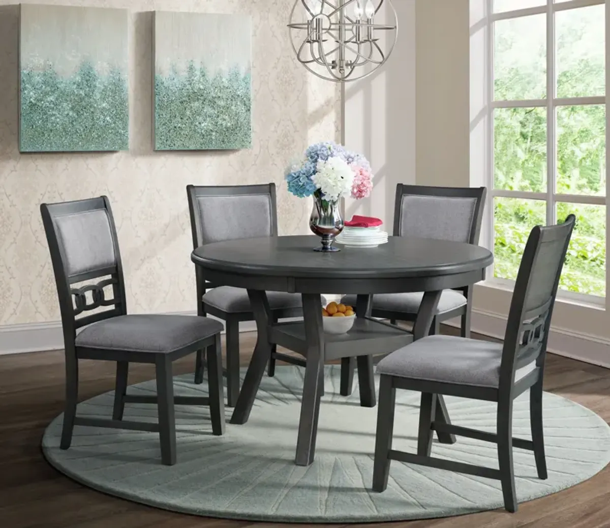 Albert Grey 5 Piece Dining Set
