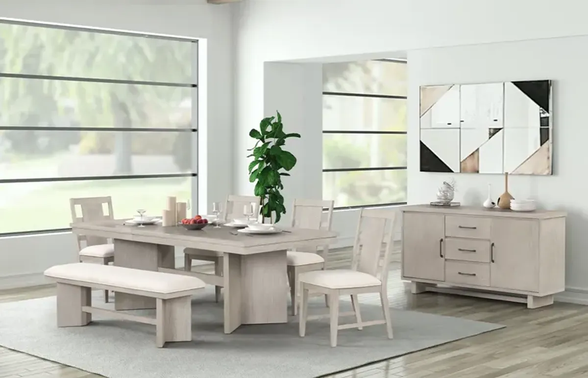 Ashwood Light 5PC Rect Dining Set