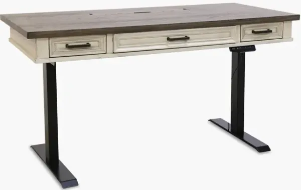 Caraway Two Tone Adjustable Lift Top Desk