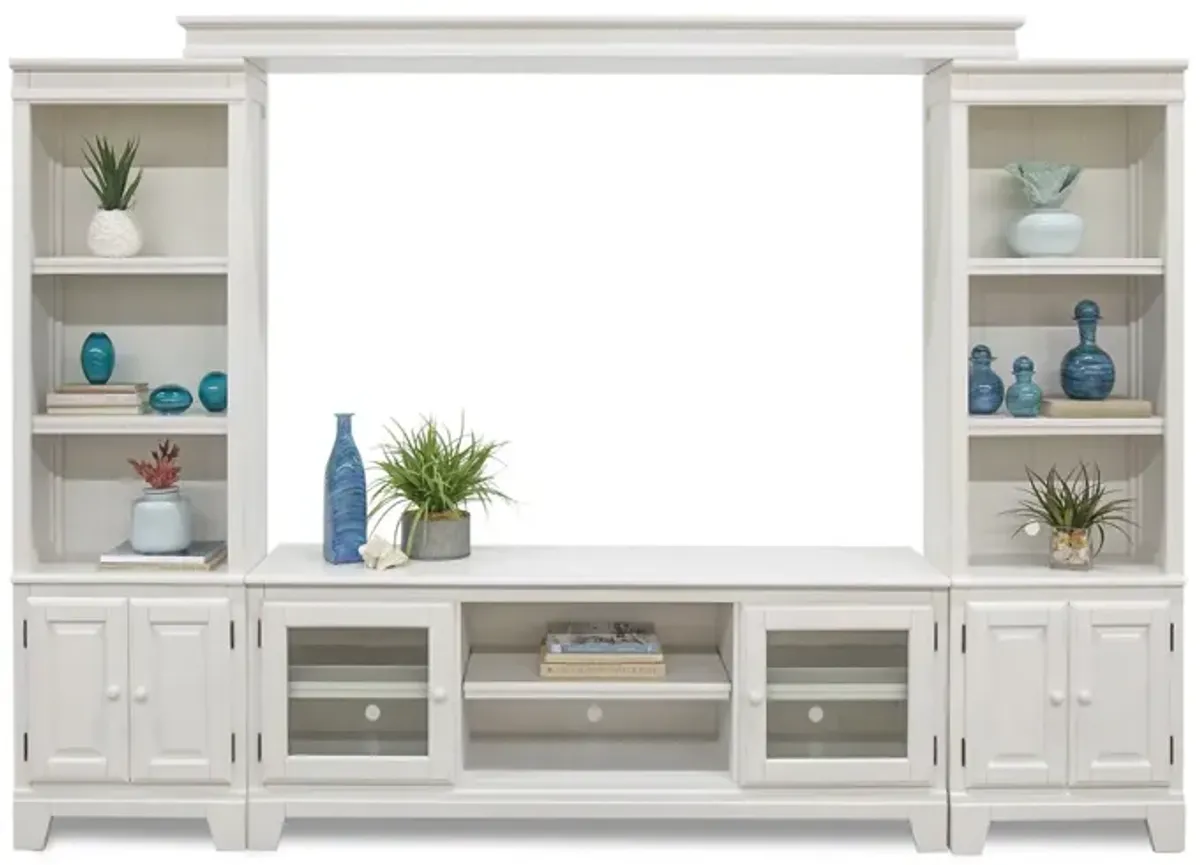 Crescent Bay II 4 Piece Wall Unit with 58" TV Console"