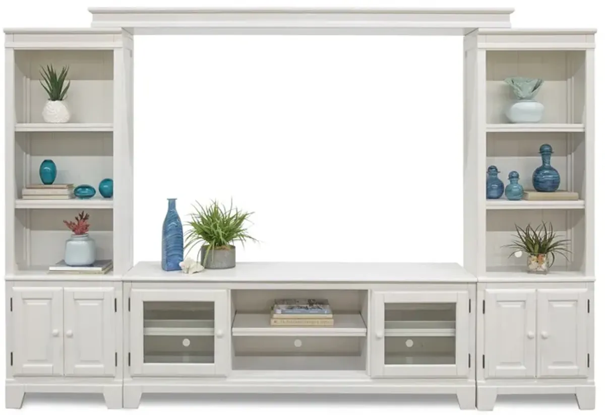 Crescent Bay II 4 Piece Wall Unit with 68" TV Console"