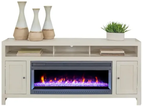 Del Mar 72" TV Console with 42" Fireplace"