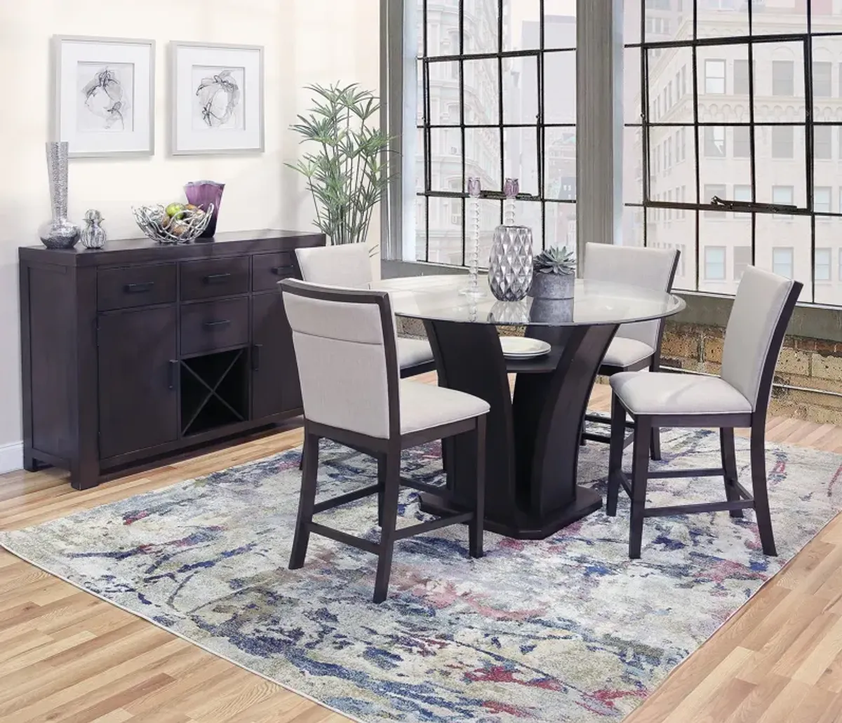 Haidee Pub 5 Piece Counter Height Set