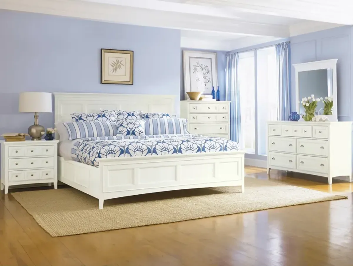 Kentwood Antique White 5 Piece Queen Panel Bedroom