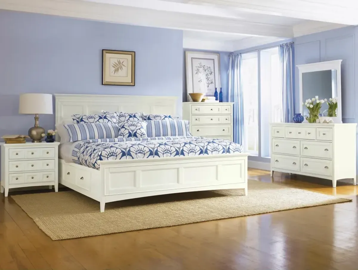 Kentwood Antique White 6 Piece Queen Storage Bedroom