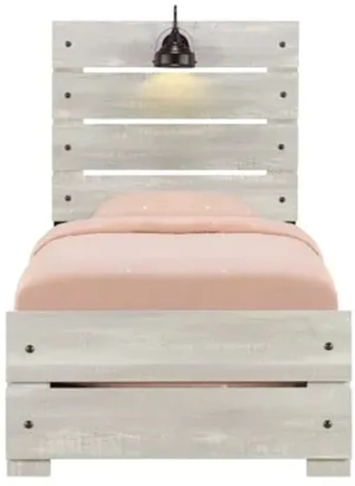 Linwood Light Grey 4PC Twin Panel Bed