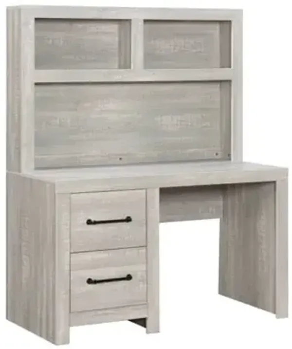 Linwood Light Grey 2PC Desk/Hutch