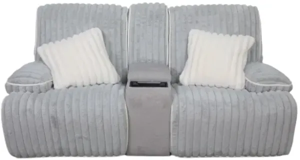 Plush 3 Piece Zero Gravity Power Recline with Power Headrest Console Loveseat