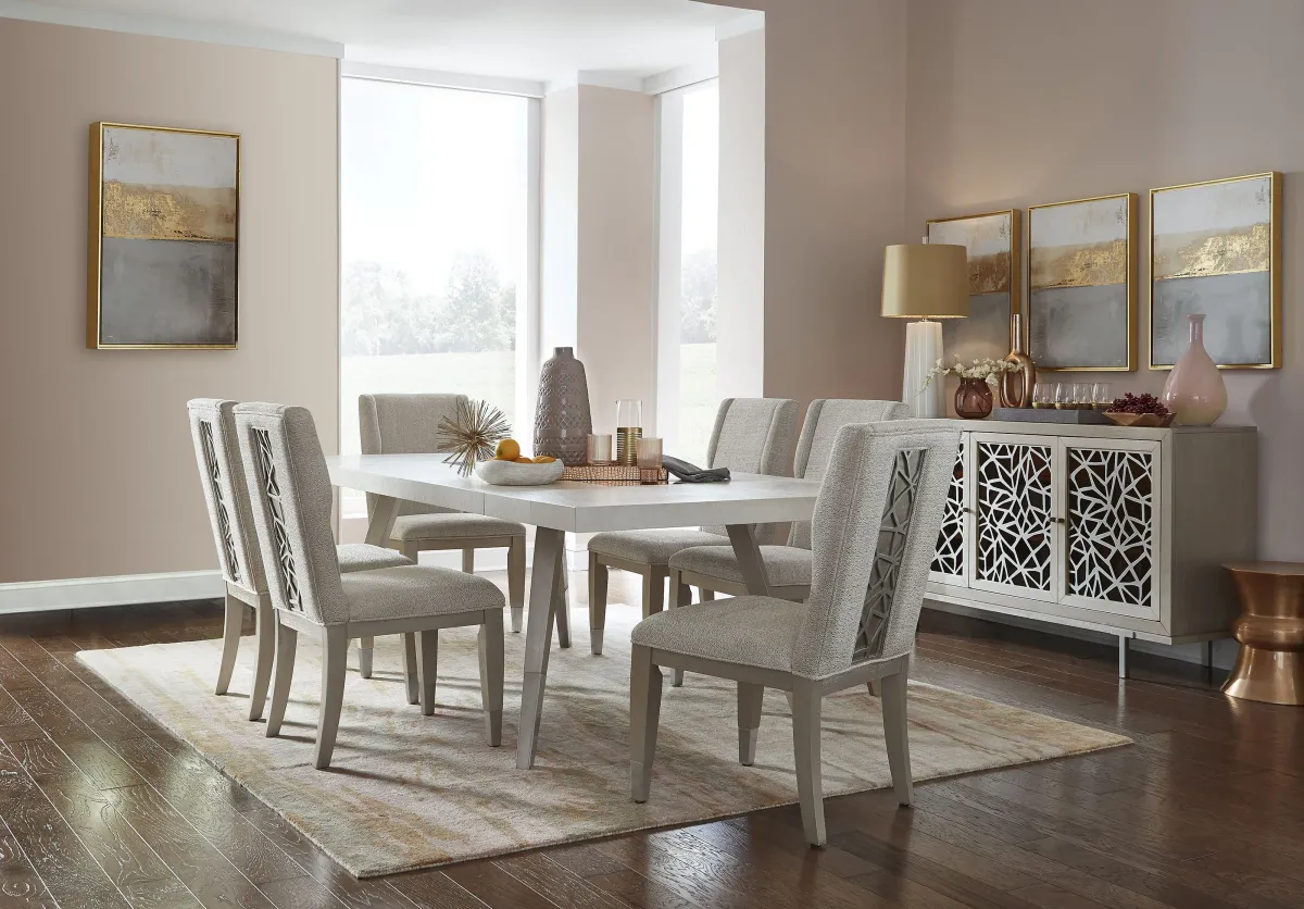 Ryker Champagne 5 Piece Rectangular Dining Set
