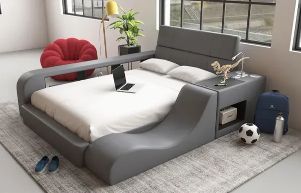 Valari Grey 6PC Full Modular Bedroom