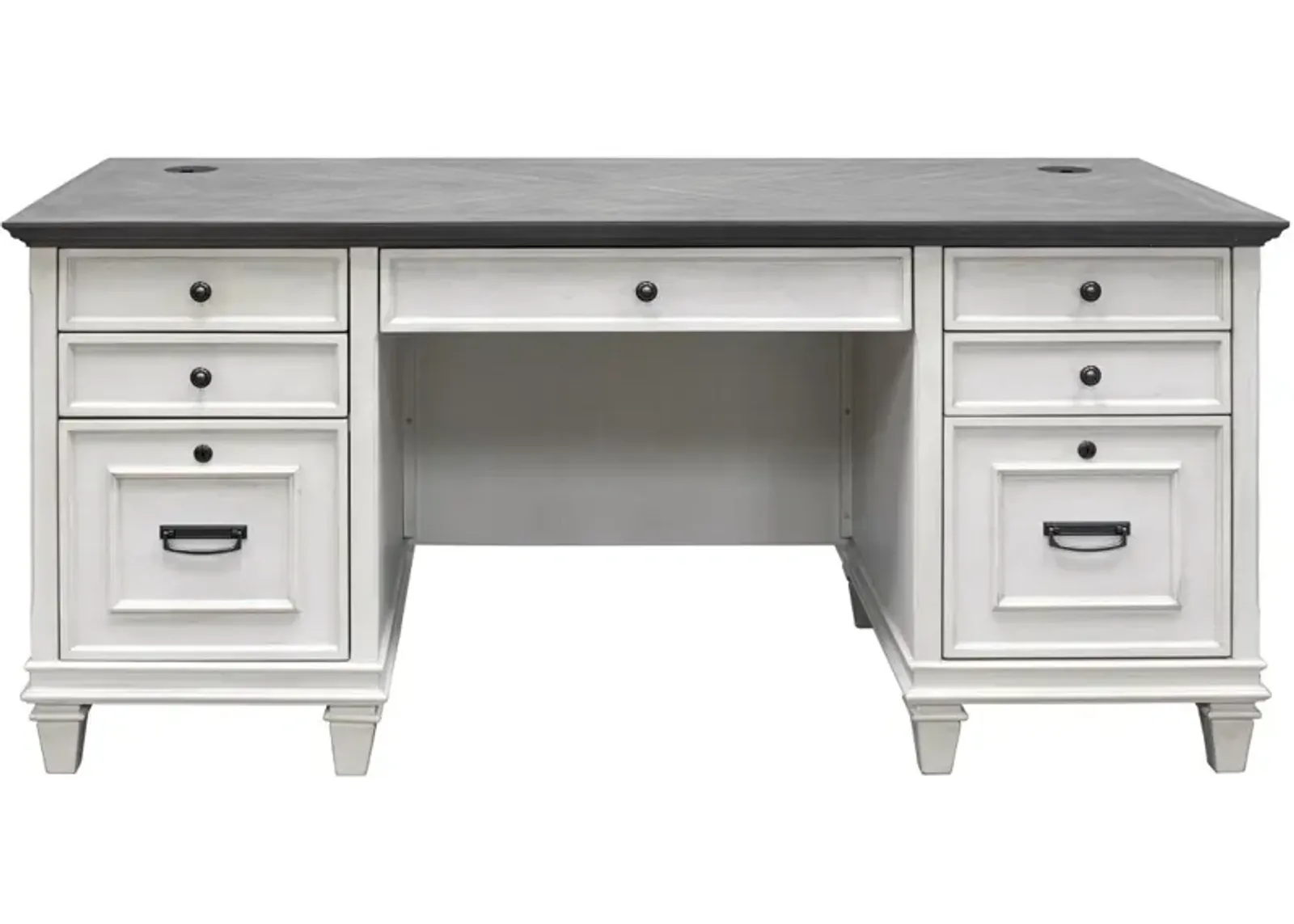 Martin Furniture Hartford Double Pedestal Desk