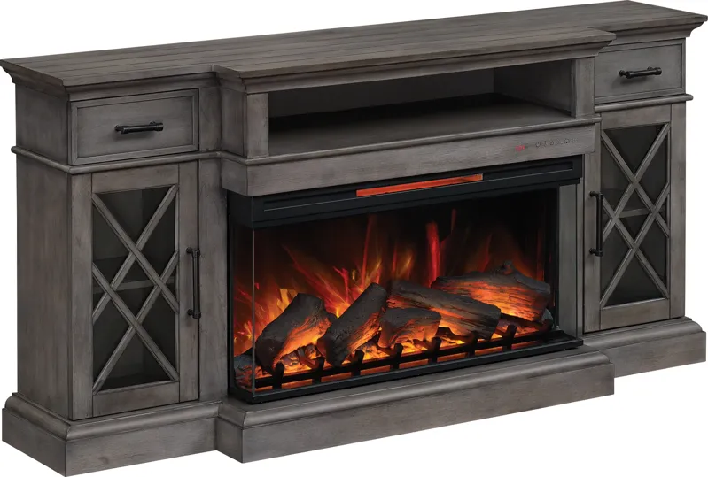 Twin Star International HAMILTON 70" FIREPLACE CONSOLE