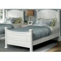 Vaughan-Bassett Furniture Company HAMILTON TWIN BED-WHITE