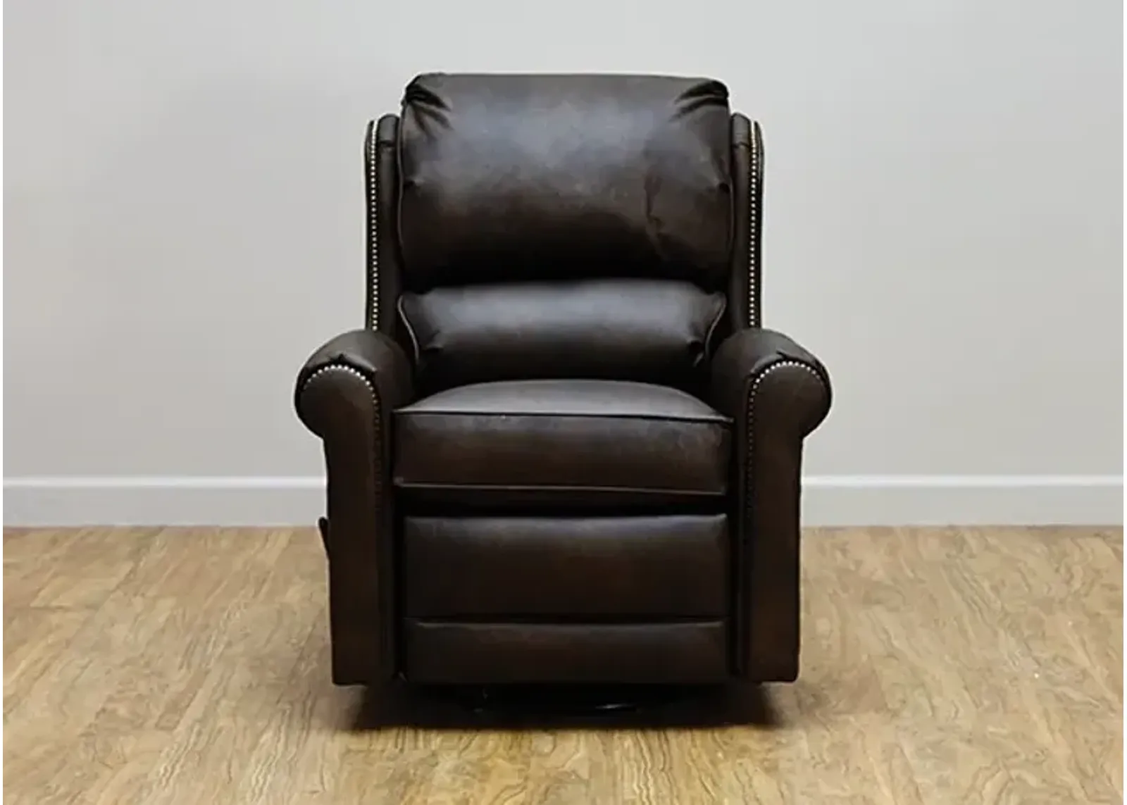 Smith Brothers 720 LEATHER SWIVEL GLIDER RECLINER