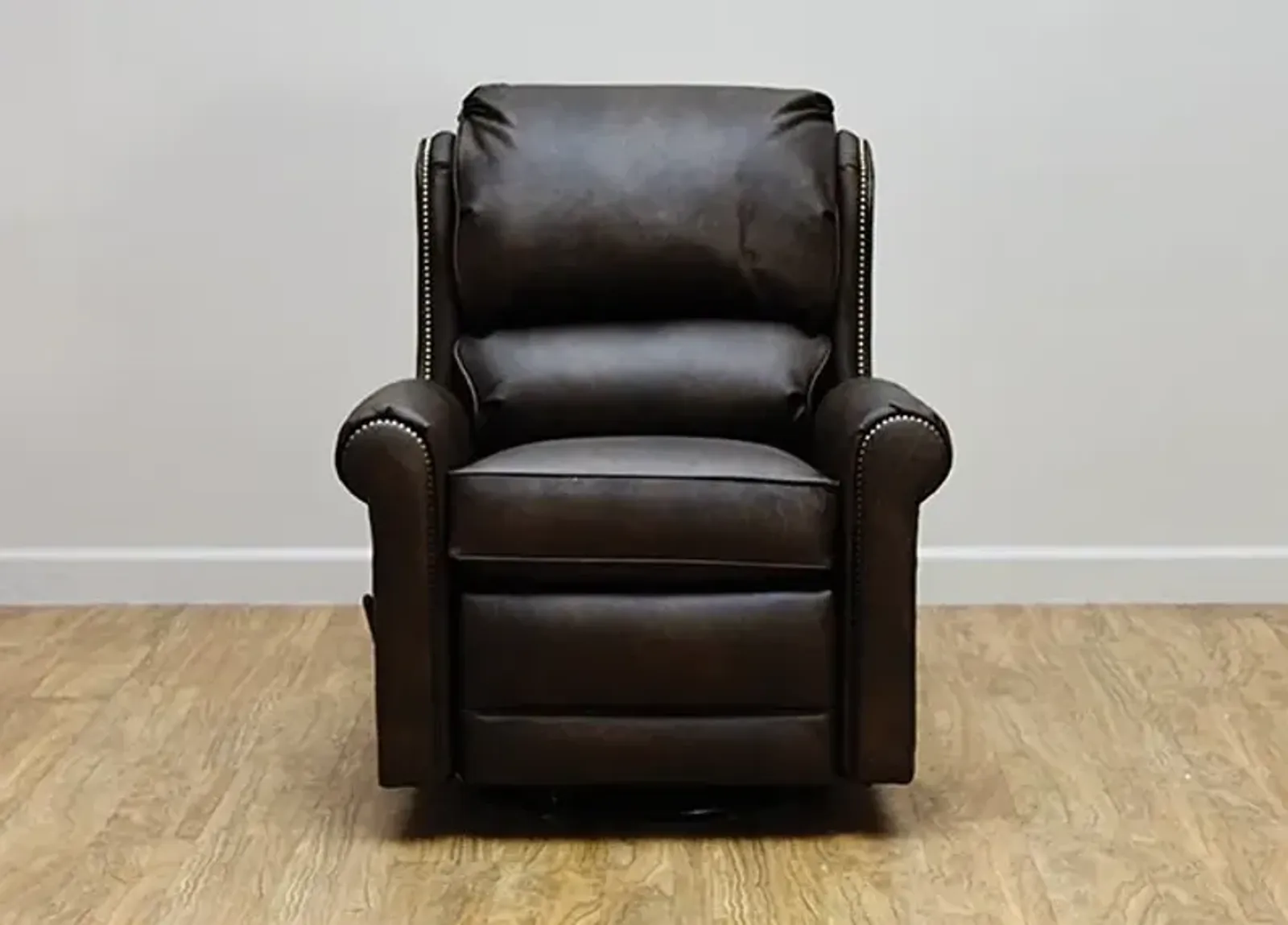 Smith Brothers 720 LEATHER SWIVEL GLIDER RECLINER