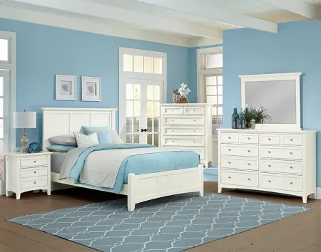Vaughan-Bassett Furniture Company BONANZA QUEEN BED-WHITE