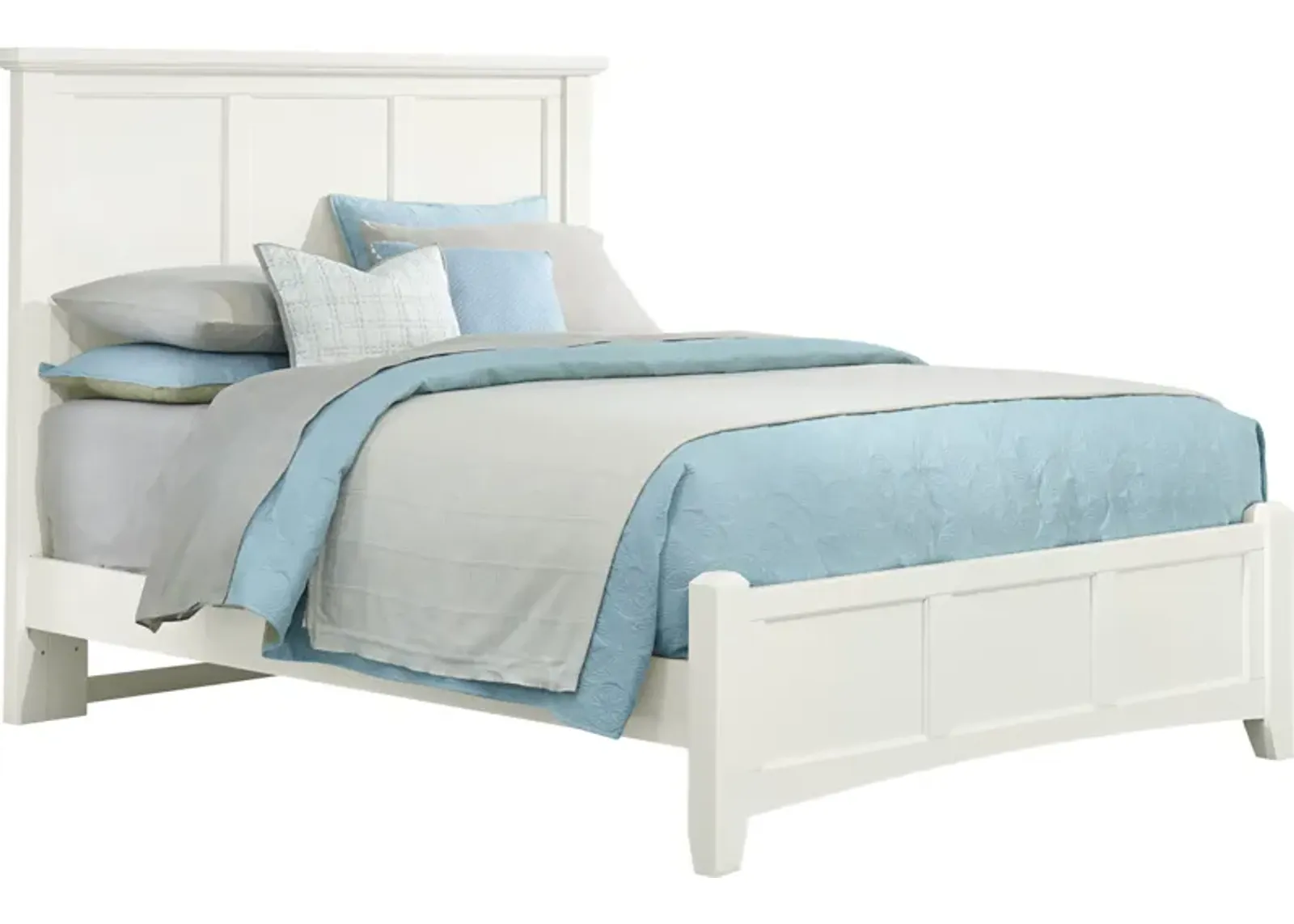 Vaughan-Bassett Furniture Company BONANZA QUEEN BED-WHITE