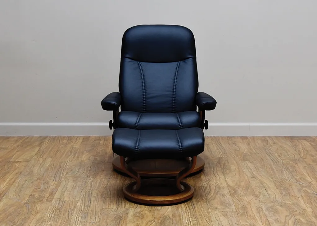 Stressless by Ekornes Consul Medium Chair & Ottoman
