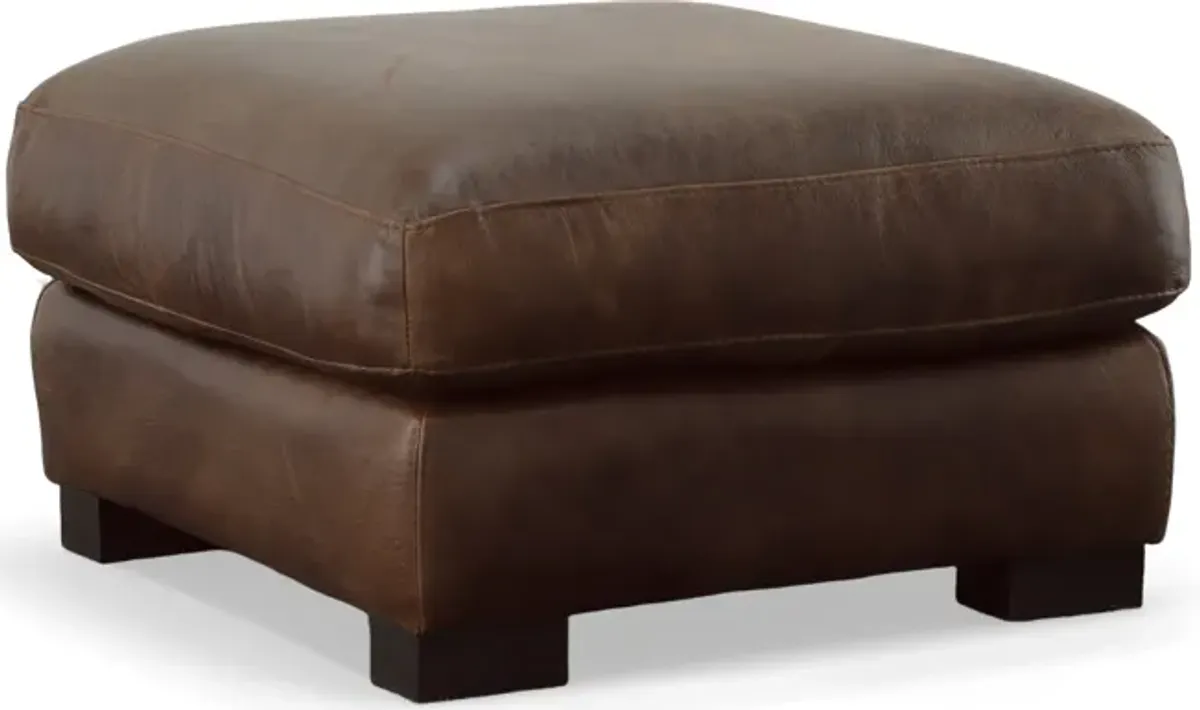 Bella Casa MILES OTTOMAN-CHESTNUT