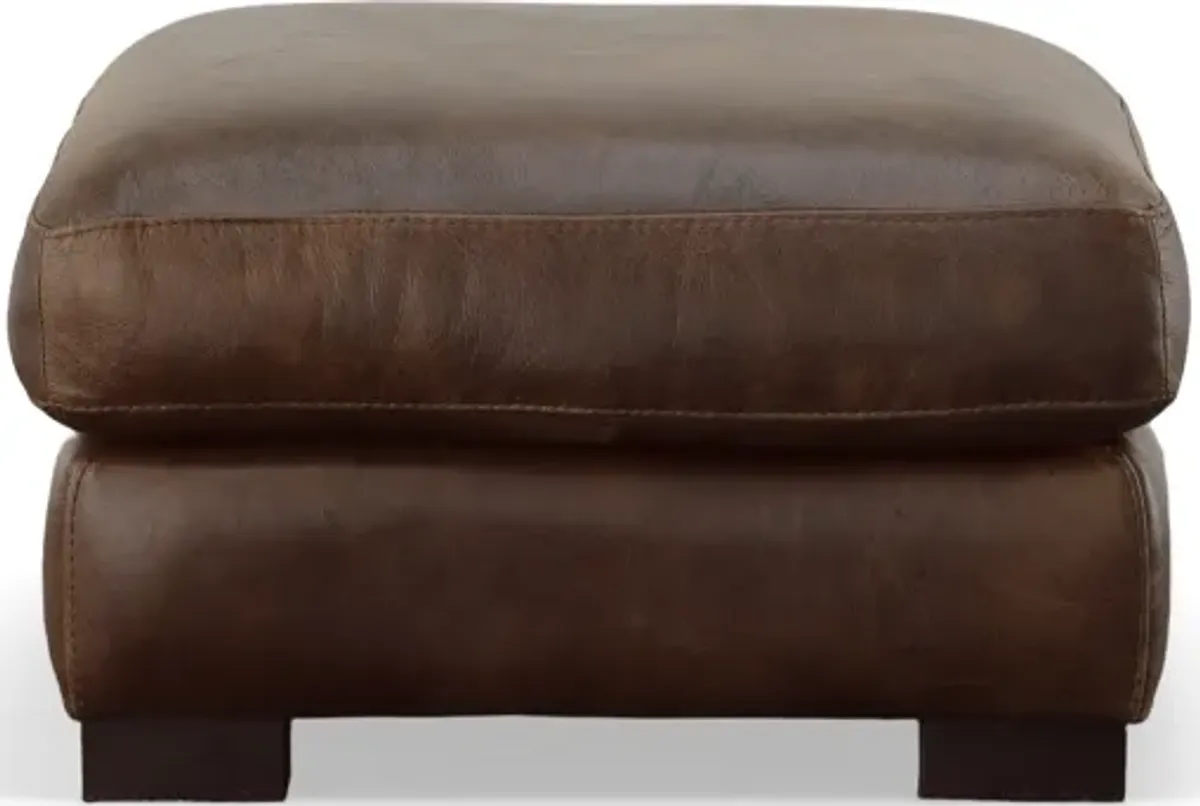 Bella Casa MILES OTTOMAN-CHESTNUT