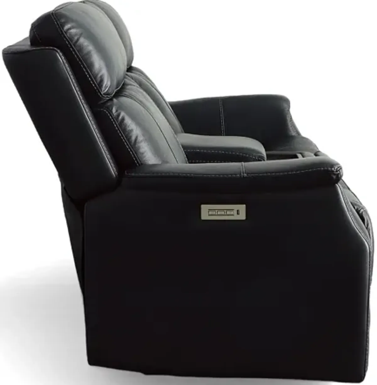 Flexsteel EASTON P3 CONSOLE LOVESEAT-LEATHER OC