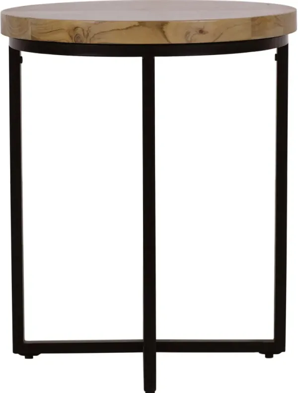 First Avenue AMOS ROUND END TABLE