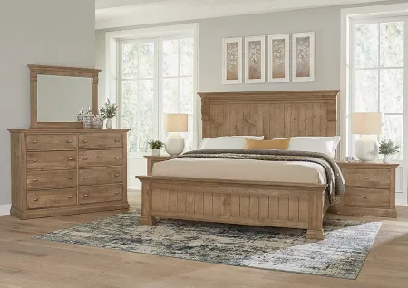 Vaughan-Bassett Furniture Company CARLISLE CORBEL QUEEN BED