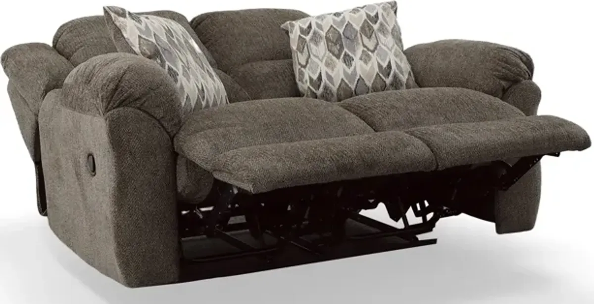 HomeStretch NEWPORT RECLINING LOVESEAT-CLOVE