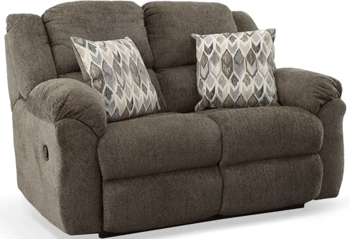 HomeStretch NEWPORT RECLINING LOVESEAT-CLOVE