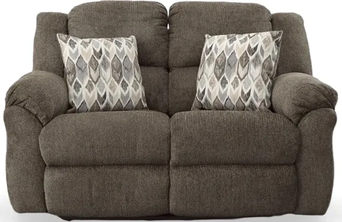 HomeStretch NEWPORT RECLINING LOVESEAT-CLOVE