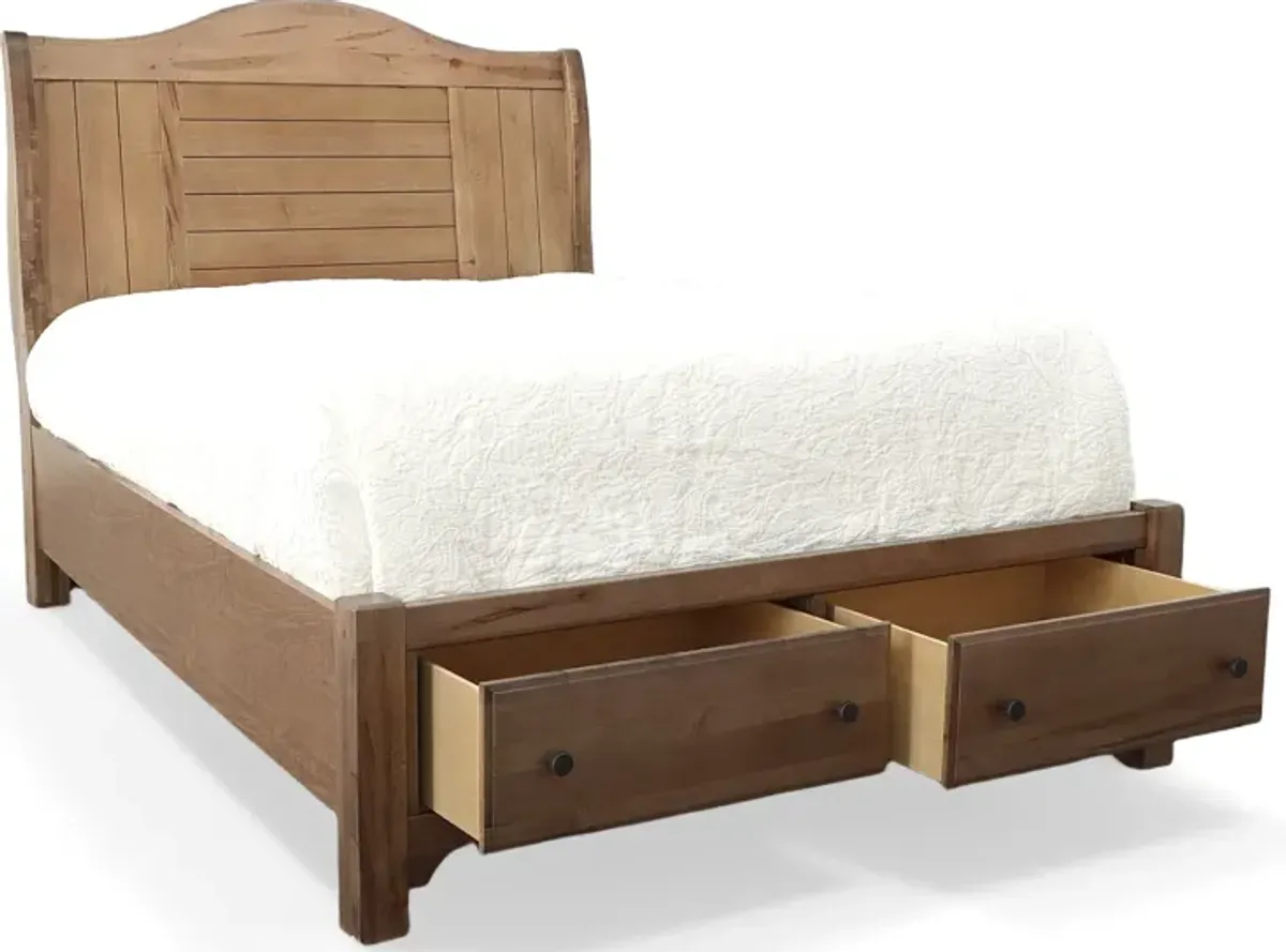 Vaughan-Bassett Furniture Company FARMHOUSE QUEEN STORAGE BED