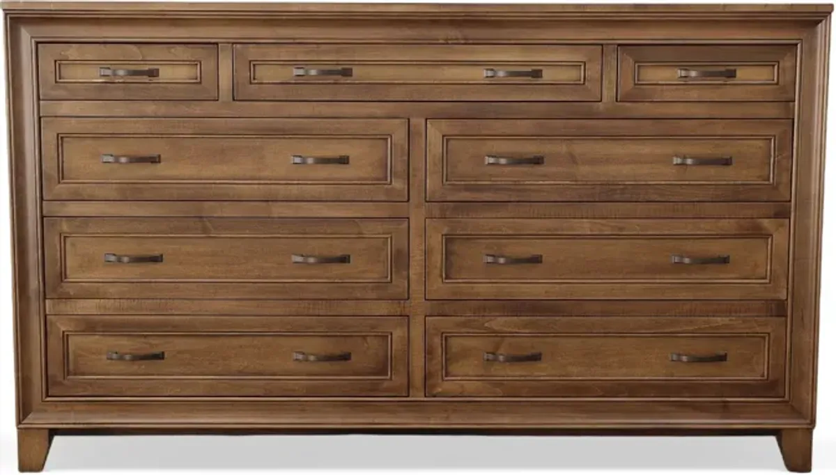 Daniel's Amish SUMMERVILLE 9 DRAWER DOUBLE DRESSER