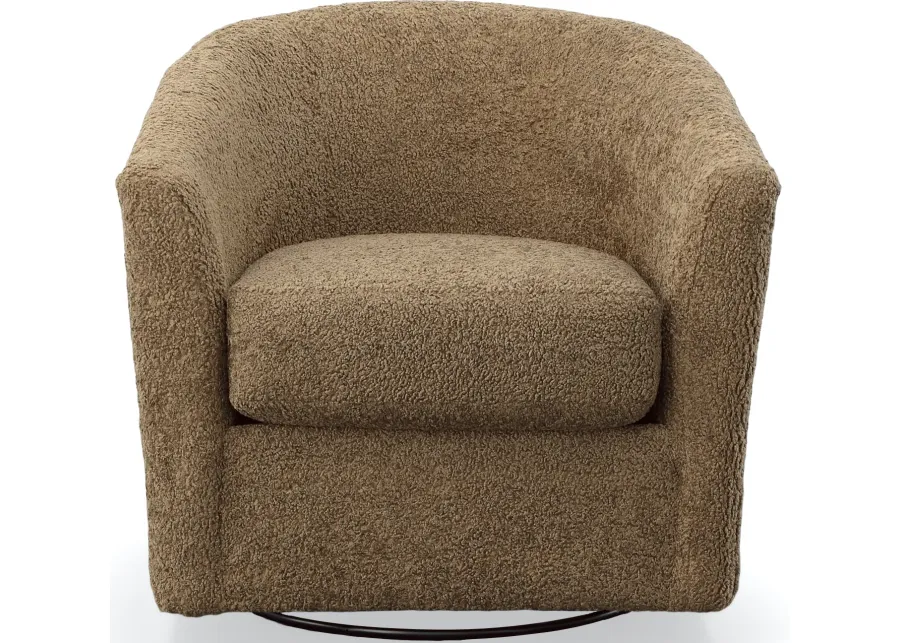 Behold LENOX SWIVEL CHAIR-TAUPE