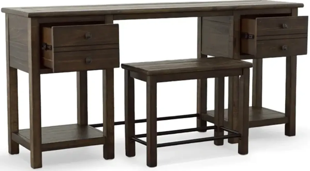 Magnussen Home SMITHTON SOFA TABLE WITH STOOL