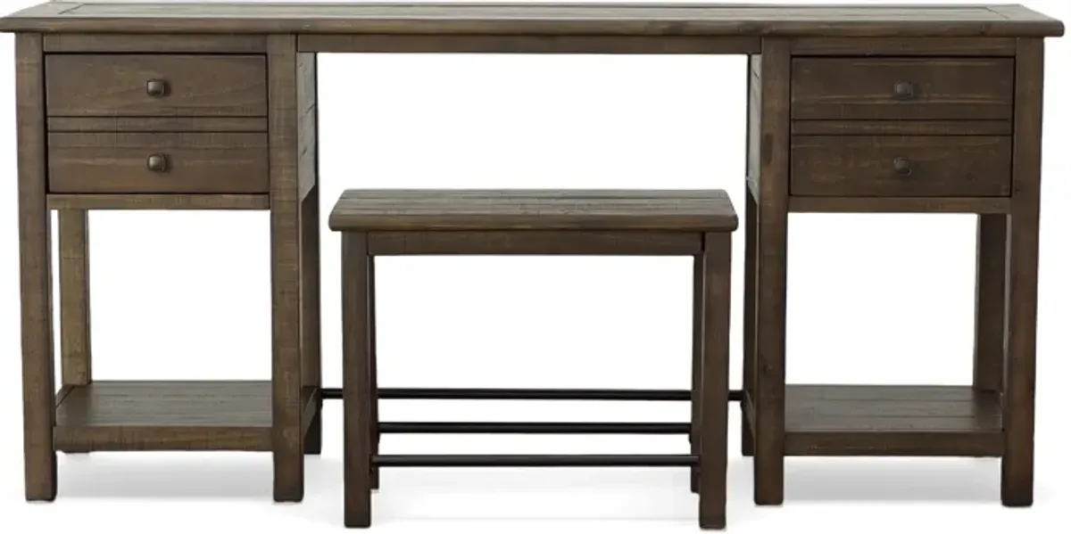 Magnussen Home SMITHTON SOFA TABLE WITH STOOL