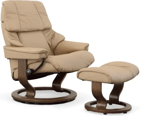 Stressless by Ekornes RENO II LARGE CHAIR/OTTO