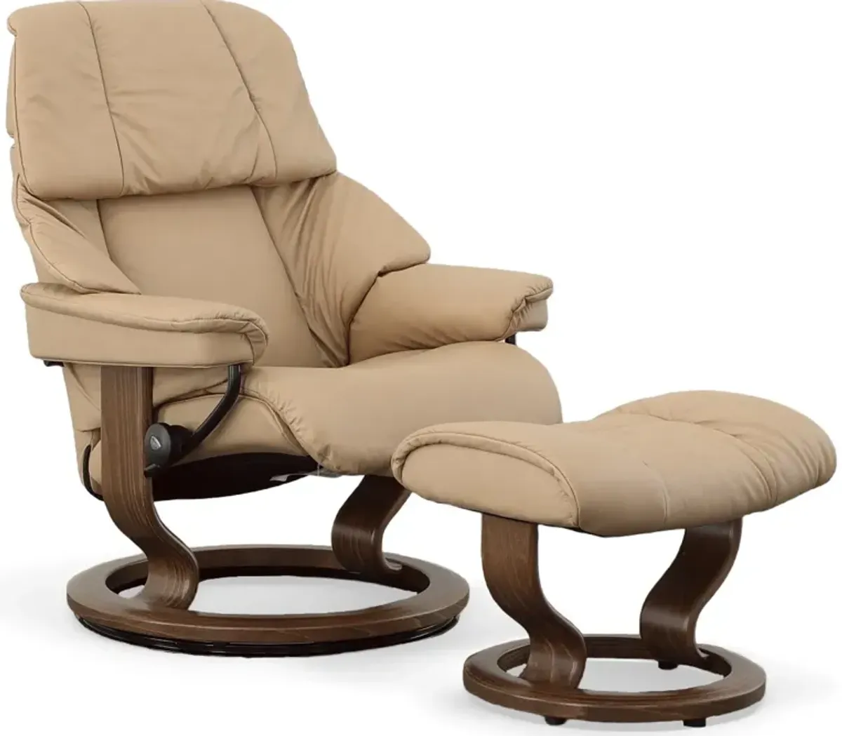 Stressless by Ekornes RENO II MEDIUM CHAIR/OTTO