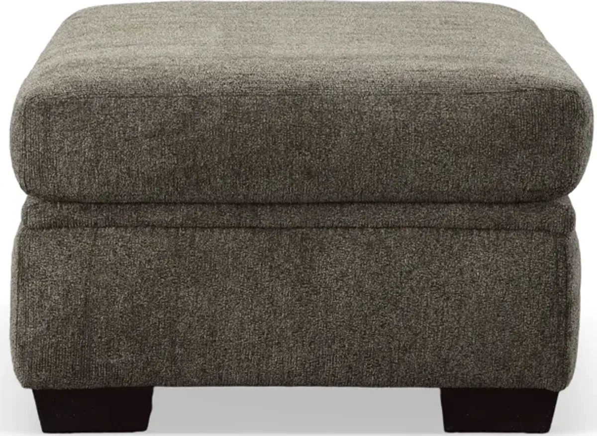 Behold BAILEY OTTOMAN-CHARCOAL