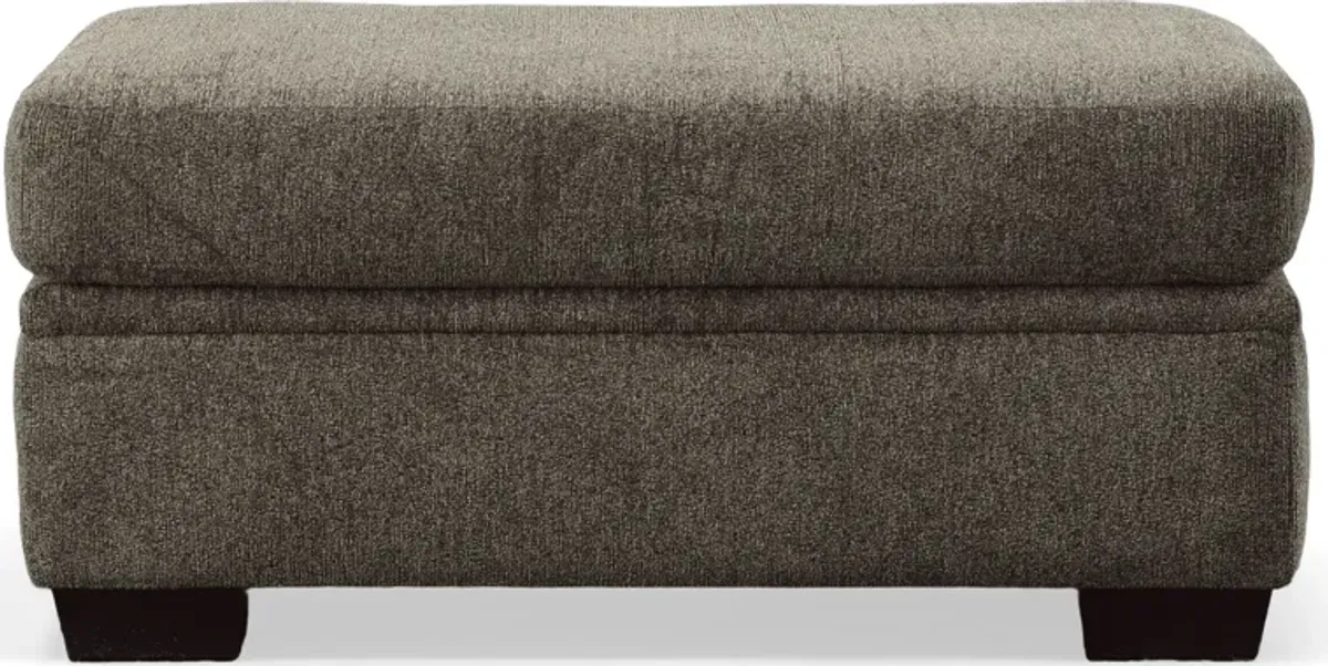 Behold BAILEY OTTOMAN-CHARCOAL