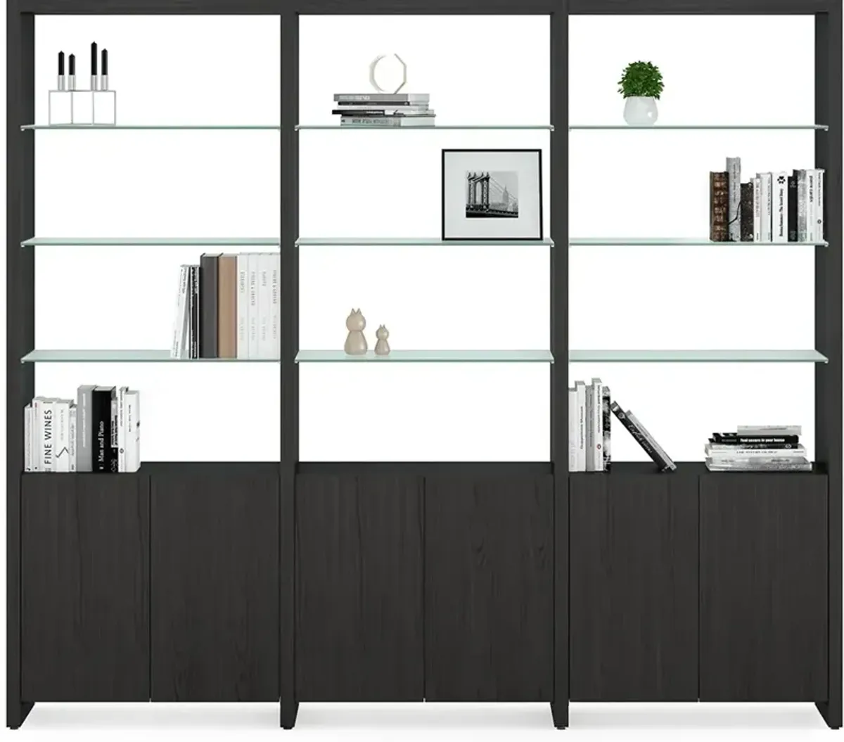 BDI Linea System 3-Shelf System - 96" Wide