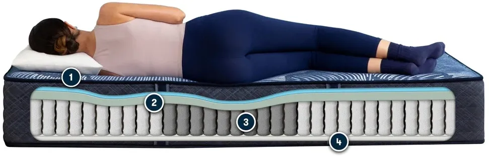 Serta EUPHORIC QUEEN FIRM HYBRID MATTRESS ONLY