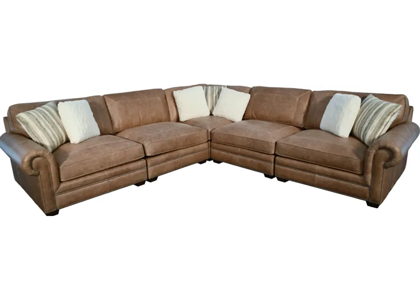 Bernhardt Living GRANDVIEW LEATHER SECTIONAL