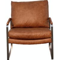 Max Home 1217-LEATHER ACCENT CHAIR