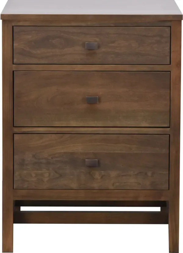 Daniel's Amish STUDIO 3 DRAWER NIGHTSTAND