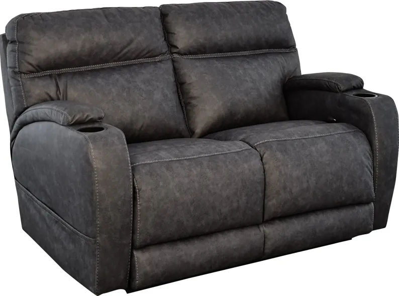 HomeStretch JAGUAR LOVESEAT-P3-GRAPHITE