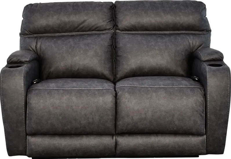 HomeStretch JAGUAR LOVESEAT-P3-GRAPHITE